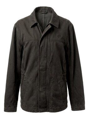 Timberland Olive Cotton Utility Field Fall Jacket Drawstring Waist Size S